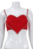 Heart-Detail Camisole Top