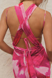 Flowing Midi Dress with Straps