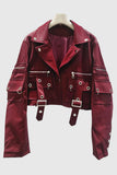 Cropped Belted Pocket Jacket