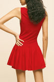 Sleeveless Flared Casual Dress