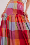 Vibrant Patchwork Maxi Skirt