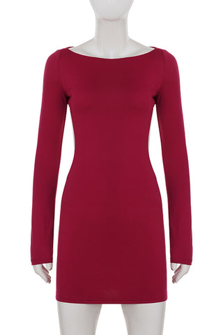 Elegant Long-Sleeve Bodycon Dress