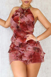 Halter Neck Floral Sundress