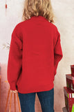 Cherry Embellished Knit Sweater