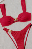 Elegant Bikini Set with Bold Accents