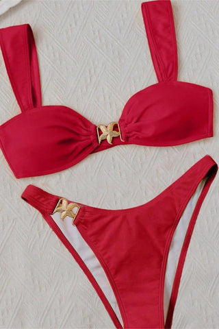 Elegant Bikini Set with Bold Accents