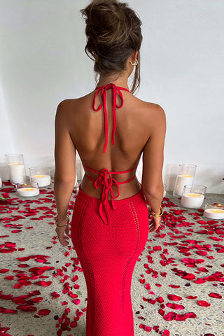 Strappy Cut-Out Maxi Dress