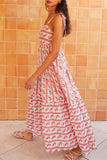 Striped Tiered Maxi Dress