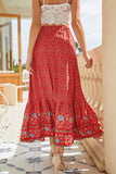 Elegant Floral Maxi Skirt