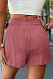 Wrap-Front Skort with Bow Accent