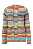 Vibrant Multicolor Knit Cardigan