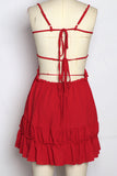 Ruffle Trim Summer Cami Dress