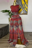 Tie-Waist Maxi Casual Dress