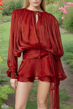 Elegant Draped Casual Dress