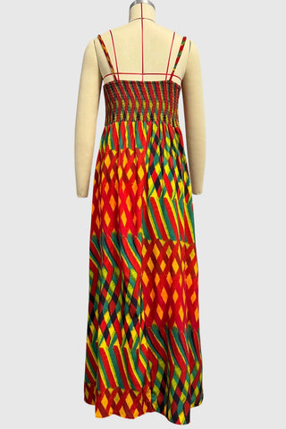 Geometric Pattern Casual Dress