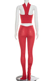 Stylish Two-Piece Flare Pant Set