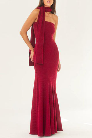Elegant Strapless Evening Dress