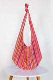 Striped Sling Shoulder Bag