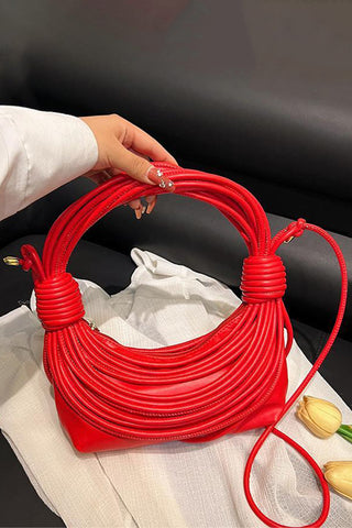 Sleek Stacked Handle Handbag