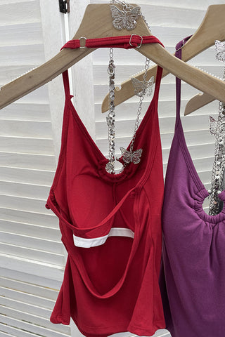 Chic Ring-Detail Tank Top