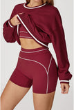 Crew Neck Long Sleeve Active Top