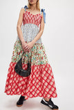 Vibrant Patchwork Sundress