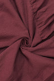 Belted Maxi Dress with Button Detail
