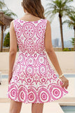 Boho V-Neck Mini Dress