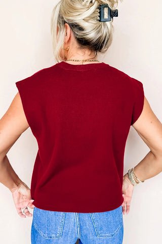 Sleeveless Knit Tank Top