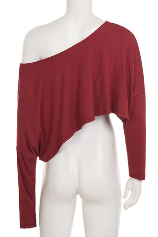 Asymmetrical One-Shoulder T-Shirt