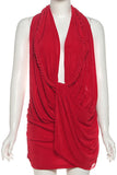 Draped Halter Casual Dress