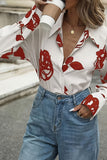 Floral Button-Up Blouse