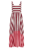 Striped Sleeveless Maxi Dress