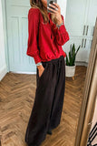 Ruffled Button-Front Blouse