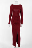 Elegant Ruched Evening Dress
