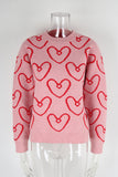 Heart Patterned Sweater