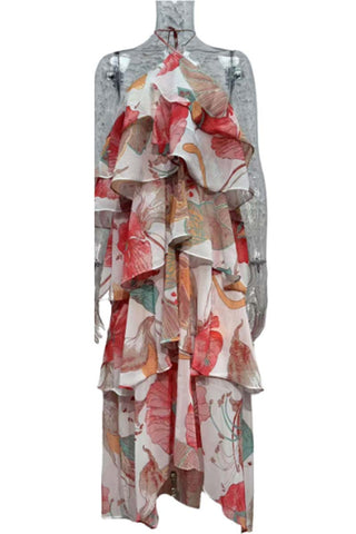 Layered Halter Maxi Dress
