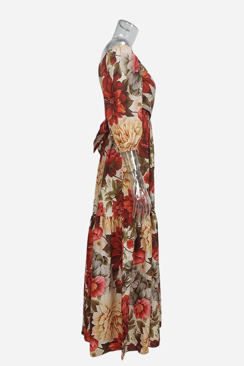 Floral Maxi Casual Dress
