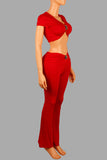 Chic Cut-Out Pants Set