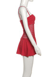 Strappy Knit Casual Dress