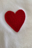 Heart-Patterned Oversized Sweater