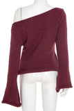 Stylish Off-Shoulder Bell Sleeve Top
