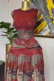 Tie-Waist Maxi Casual Dress