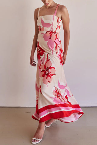 Floral Maxi Sundress with Straps