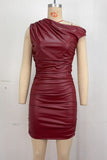 Off-Shoulder Ruched Mini Dress