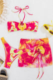 Floral Accent Bikini Set