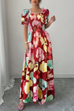 Puff Sleeve Maxi Dress