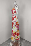 Floral Cutout Maxi Dress