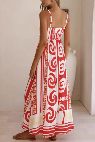 Stylish Patterned Maxi Dress