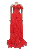 Stunning Strapless Evening Gown